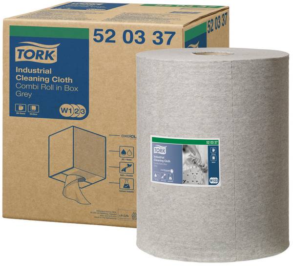 TORK 520337 Industrie Reinigungstücher Grau - W2,W3,W1