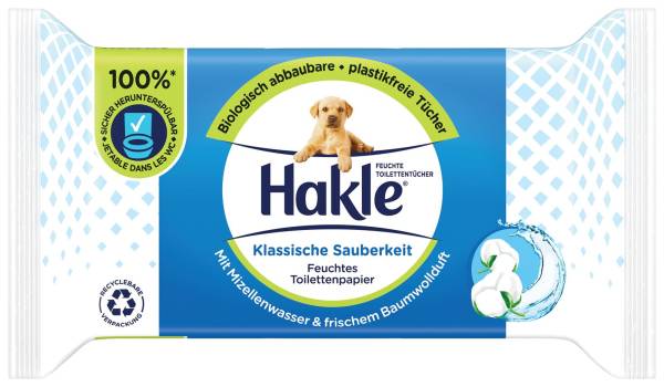 Hakle Feuchttücher - Klassische Sauberkeit - Pack à 42 Tücher