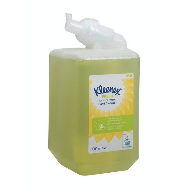 Kleenex® FRESH Luxuriöse Schaumseife Grün - 6 x1 Liter